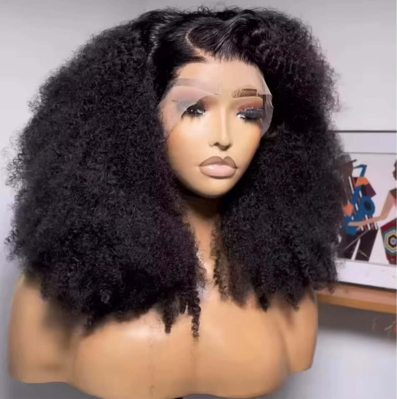 14” Voluminous Curls – 13x4 HD Lace Wig for a Natural Hairline